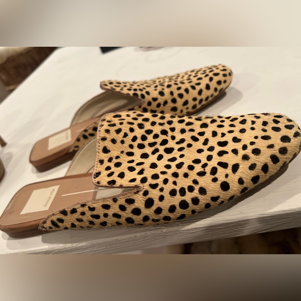 Dolce Vita Leopard Mule Flats Size 7.5